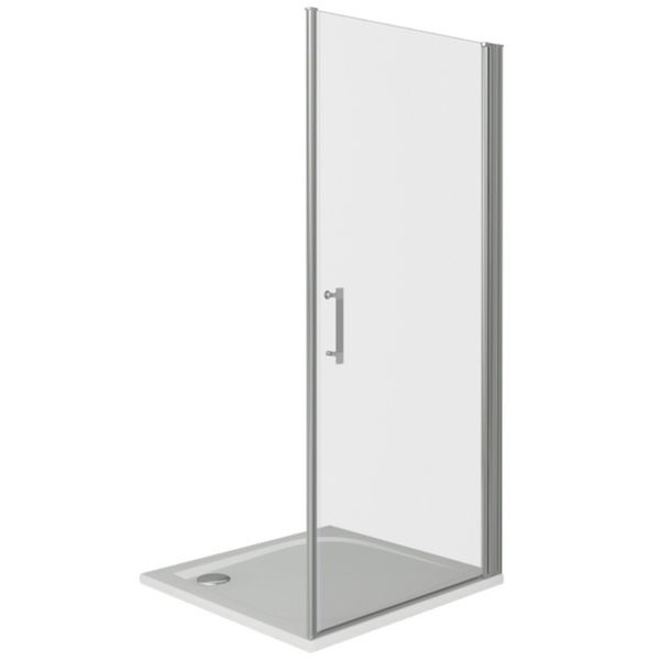 Душевая дверь в нишу Good Door Mokka DR-80-C-WE 80 профиль Алюминий белый стекло прозрачное Душевая дверь в нишу Good Door Mokka DR-80-C-WE 80 профиль Алюминий белый стекло прозрачное