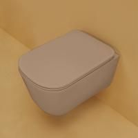 Kerasan Tribeca Унитаз подвесной 55см БЕЗОБОДКОВЫЙ, c креплением WB9N, цвет:Bruno matt