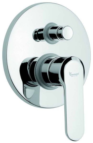 Emmevi Nefer, встраиваемый смеситель для душа на 2 выхода, с дивертером, цвет черный/карбон