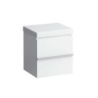 Тумба на колесиках, Laufen, Case, ширина, мм-460, глубина, мм-385, высота, мм-505, тип установки-напольный, ящики-1, дополнительный внутренний ящик, открывание-выдвижное, мягкое сиденье, цвет-белый