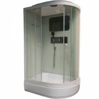 Душевая кабина Parly Bianco BMM120L 120х215 профиль Сатин стекло прозрачное Душевая кабина Parly Bianco BMM120L 120х215 профиль Сатин стекло прозрачное