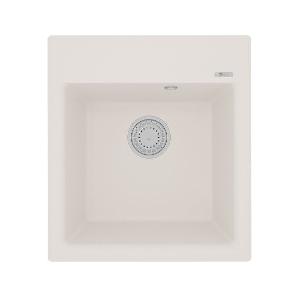 Кухонная мойка Lemark HANKA 450 врезная прямоугольная из кварцгранита цвет: Жасмин  (9910010)