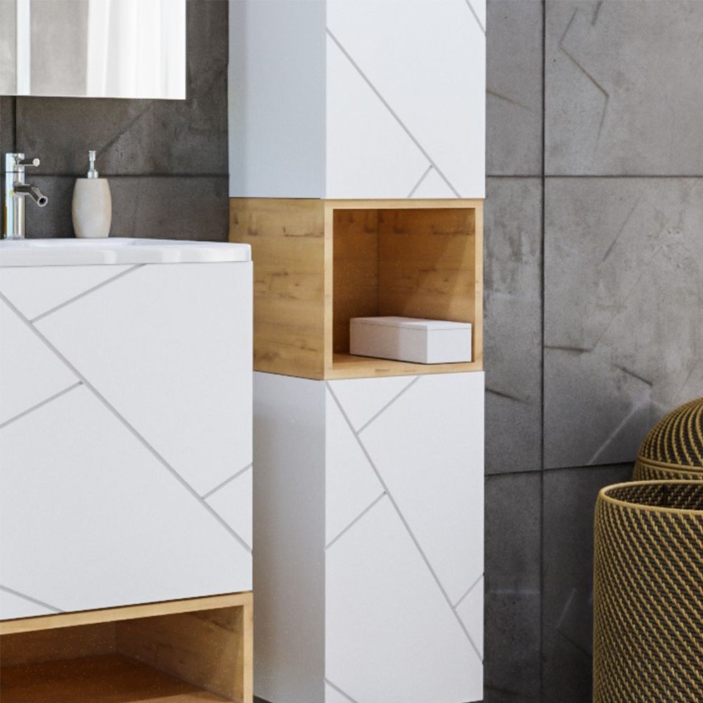 Ниша для пенала Бриклаер КРИСТАЛЛ 35 см, дуб бунратти