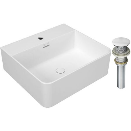 Раковина Owl 1975 Vinkel 46 OWLB191001 Белая глянцевая с донным клапаном, артикул OWLB191001