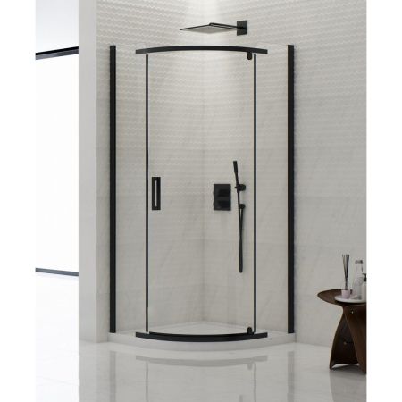 Душевое ограждение NEW TRENDY NEW KOMFORT BLACK 90x90x195 K-0469 (черный), артикул K-0469