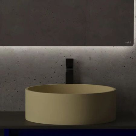 SALINI Зеркало для ванны OMBRA с LED подсветкой 1600х700х25 мм, влагостойкое AGC Сrystalvision, сенс выкл, крепления,обогрев, антизапот, артикул 27M021670BH