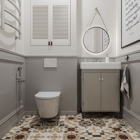 Комплект 5 в 1 инсталляции для подвесного унитаза Lavinia Boho Relfix 77010040, артикул 77010040