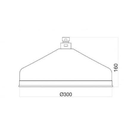 Верхний душ (без кронштейна) Fiore 30CR8609, хром, артикул 30CR8609