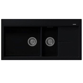 Кухонная мойка с разделочной доской Florentina РОССАНА 20.335.E1000.102, черный