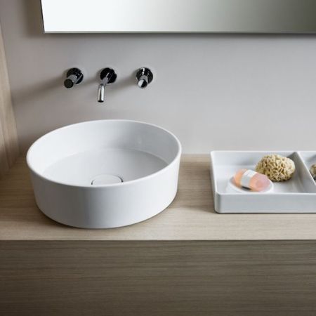 Laufen Kartell Раковина-чаша 420х420х120мм без перелива, без отв. под смеситель, цвет: белый матовый