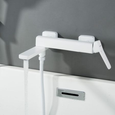 Смеситель для ванны Shevanik S9952C, белый, артикул S9952C