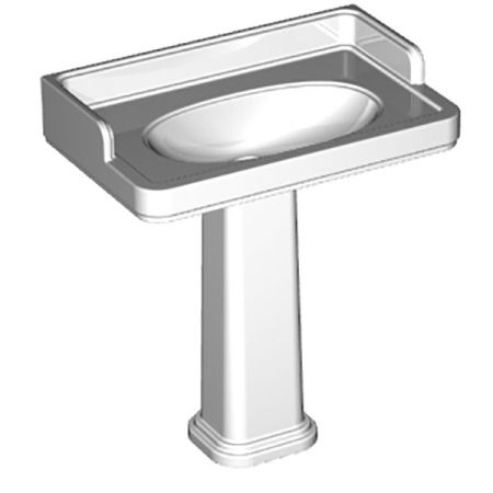 Раковина POMPEI подвесная/мебельная 80, белая глянцевая, артикул Po.wb.80