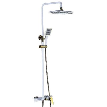 Душевая система Bronze de Luxe Quadro LT919W Белый Золото Душевая система Bronze de Luxe Quadro LT919W Белый Золото