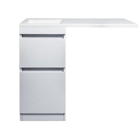 Тумба напольная "Даллас 100", Люкс белая, PLUS, артикул СС-00000514