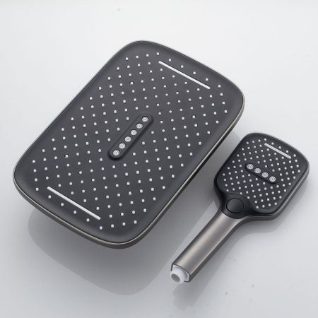 Душевая система встраиваемая Shevanik S4135T, оружейная сталь, артикул S4135T