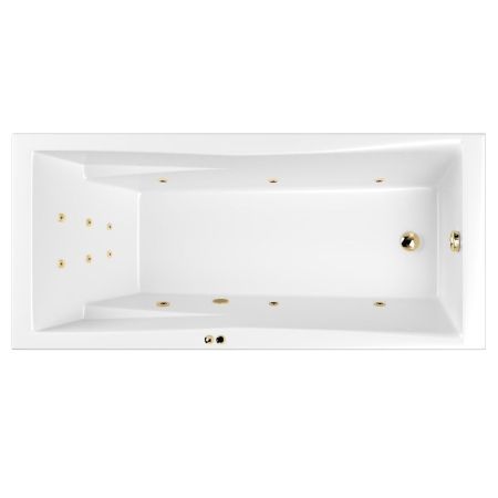 Ванна WHITECROSS Palace 170x75 "LINE" (золото), артикул 0104.170075.100.LINE.GL