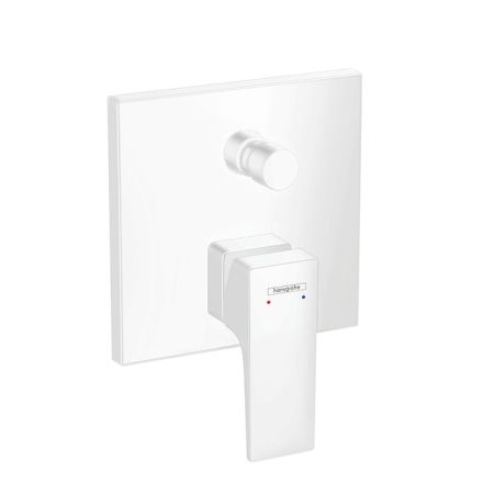 HG Metropol Встраиваемый смеситель для ванны с переключателем и обр. клапанами (внешняя часть), цвет: белый матовый, артикул 32546700