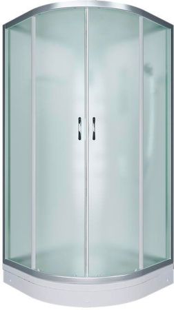 Душевая кабина Erlit Comfort ER4510P 100x100 с гидромассажем. задняя стенка Белая стекло матовое, артикул ER4510P-C3