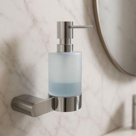 Дозатор жидкого мыла Knotlor LD102C, хром, артикул LD102C