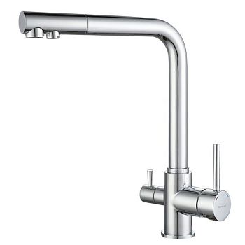 Смеситель для кухни с подключением фильтра GranFest 3611, хром