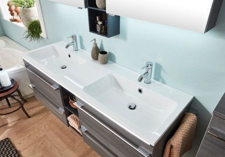 Marlin 3250star, раковина из минерального литья двойная 140,5 см, цвет белый, артикул MWSTA14D