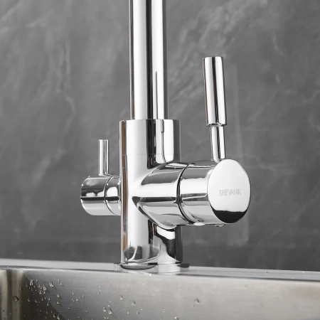 Смеситель для кухни с подключением фильтра Shevanik S168, хром