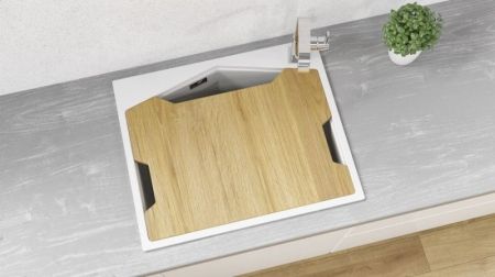 Кухонная мойка KitKraken Ocean White 60 Белая