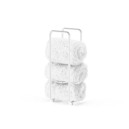 Полотенцедержатель, Decor Walther, DW, гостевой, стойка, на 4 полотенца, ширина, мм-90, глубина, мм-90, высота, мм-270, тип установки-свободностоящий, цвет-белый матовый, артикул 0859150