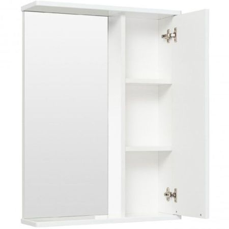 Зеркало со шкафом Runo Комфорт 55 4620750028688 Белое, артикул 4620750028688
