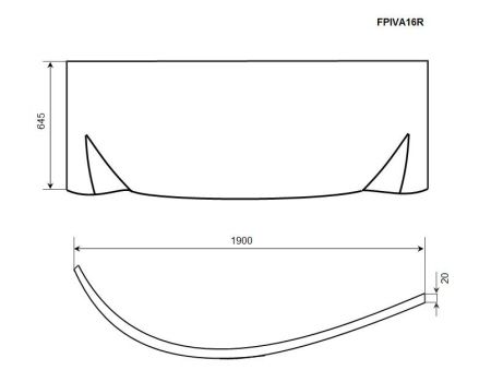Фронтальная панель TIMO (FPIVA16R), артикул FPIVA16R