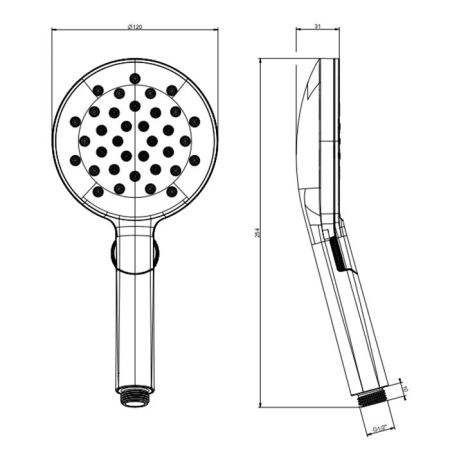 GESSI Ручной душ, 3 режима, с защитой от накипи, цвет White CN, артикул 47350#279