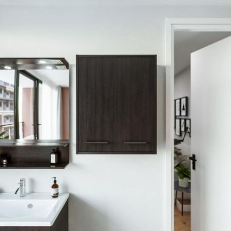 Шкаф навесной Бриклаер ЧИЛИ 62 см, венге, артикул 4627125415135