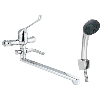 Смеситель для ванны с хирургической ручкой Славен СЛ-ОД-Х31, хром
