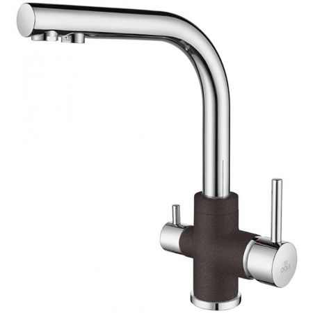 Смеситель для кухни Paulmark Essen Es213011-COCR Кофе Хром