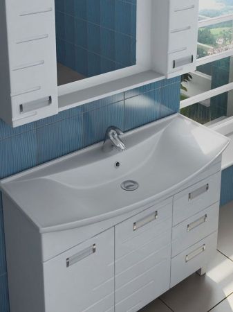 Тумба под раковину Vigo Diana 105 Белая, артикул Diana-3-1050(Стиль)