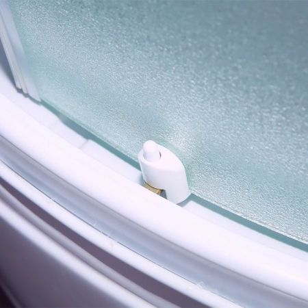 Душевая кабина Timo Eco TE-0709 P 90x90 профиль Белый стекло матовое