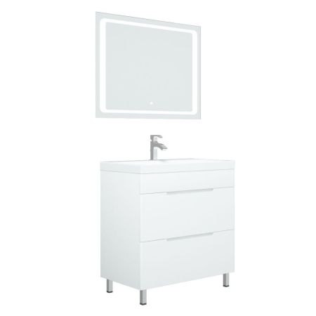 Тумба "Мадисон 80 Z2", Люкс белая, Сомо 80 / Фостер 80, артикул SD-00001088