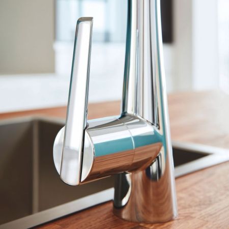 Смеситель для кухни GROHE Zedra New с выдвижной лейкой, хром (32294002), артикул 32294002