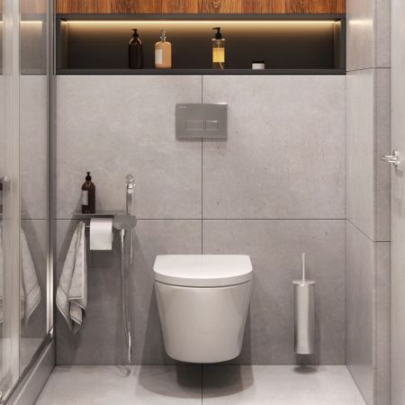 CK74H0403W Sense набор подвесной унитаз с гиг.душем, артикул CK74H0403W