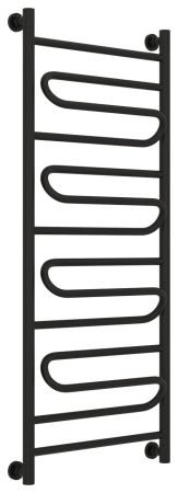 Полотенцесушитель водяной "ЭЛЕГИЯ+" 1200х500 (Матовый черный), артикул 31-0205-1250