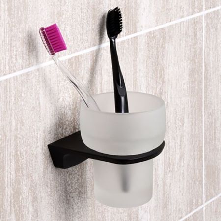 Стакан для зубных щеток WasserKRAFT Elbе K-7228 Черный, артикул K-7228