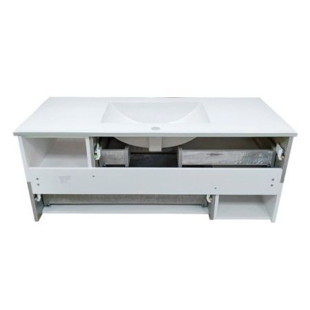 Тумба с раковиной Comforty Турин 120 4137137 подвесная Дуб бежевый