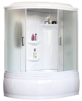 Душевая кабина Royal Bath  RB 140ALP-C (матовое) правая без гидромассажа