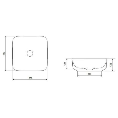 Умывальник EXCELLENT Cori 38