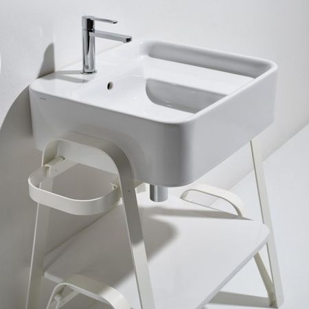 SIMAS HOP  Раковина чаша подвесная 60x50xh18 см, без отв. для смесителя,  цвет белый