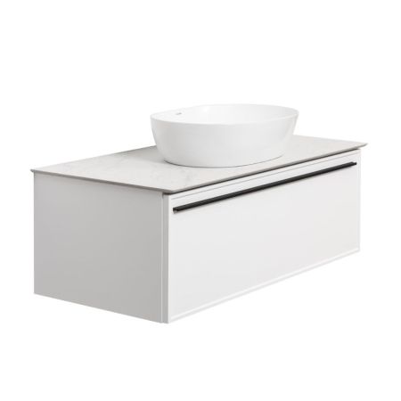 Тумба под раковину подвесная La Fenice Elba FNC-01-ELB-B-100, белая, артикул FNC-01-ELB-B-100