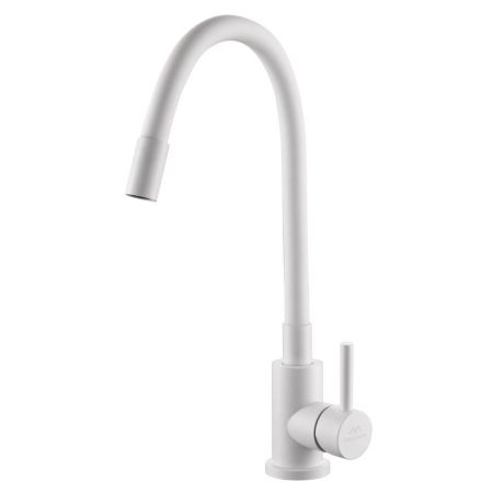 Смеситель для кухни с гибким изливом FASHUN A54101N-8A, белый, артикул A54101N-8A
