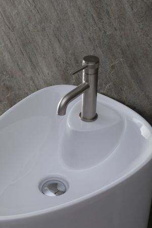 Раковина напольная Allen Brau Infinity 4.21015.20 белый глянец, артикул 4.21015.20