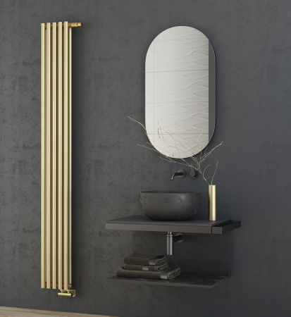 Отопительный радиатор ЭСТЕТ-00 н/ж EU50 1800х405 / 9 сек (Состаренная БРОНЗА), артикул 05-0322-1809