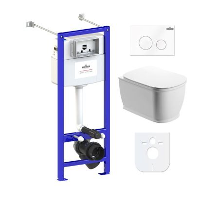 Комплект 6 в 1 Lavinia Boho Bell Pro Rimless 77050125, премиум с пластиковой клавишей, артикул 77050125